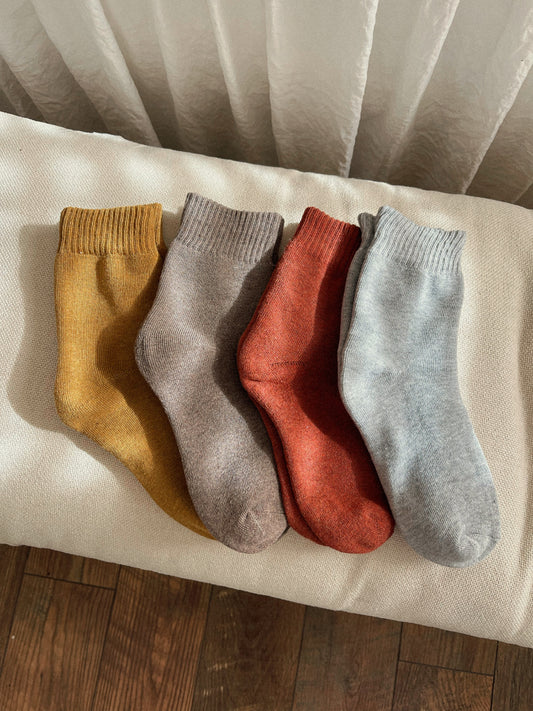 Slow Morning Socks- Mustard