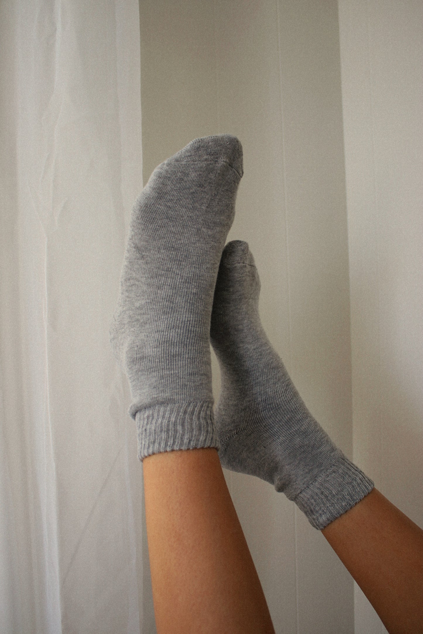 Slow Morning Socks- Grey