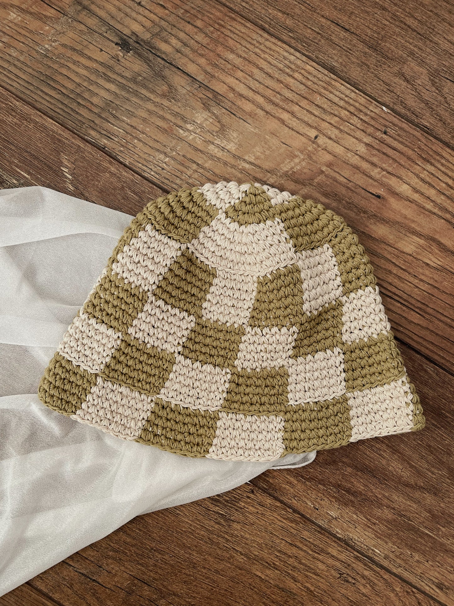 Checkered Bucket Hat