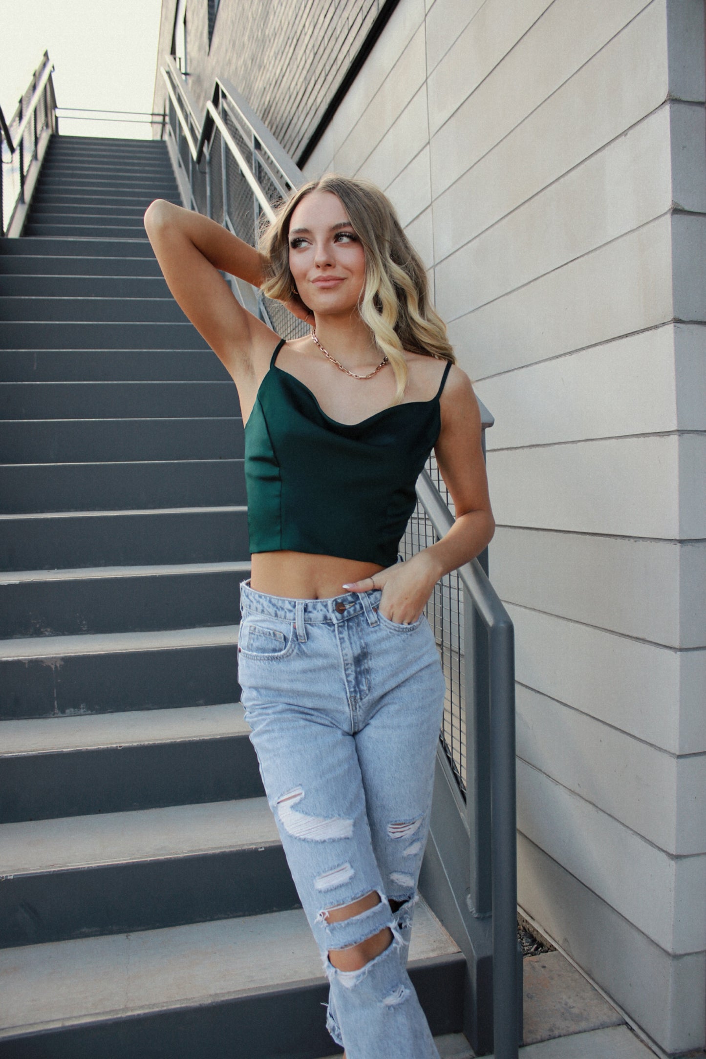 Smooth Classic Top -Emerald